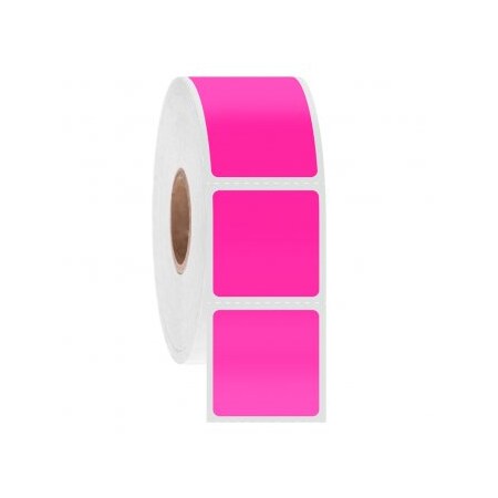 Ga International NitroTag Cryogenic Barcode Labels, 1x1, 3" Core, Pink, 3000 Labels 247186P